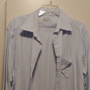 Classic Light Blue Button Down Shirt By PINK XL